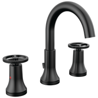 Delta - Two Handle Widespread Bathroom Faucet - Matte Black - 3558-BLMPU-DST