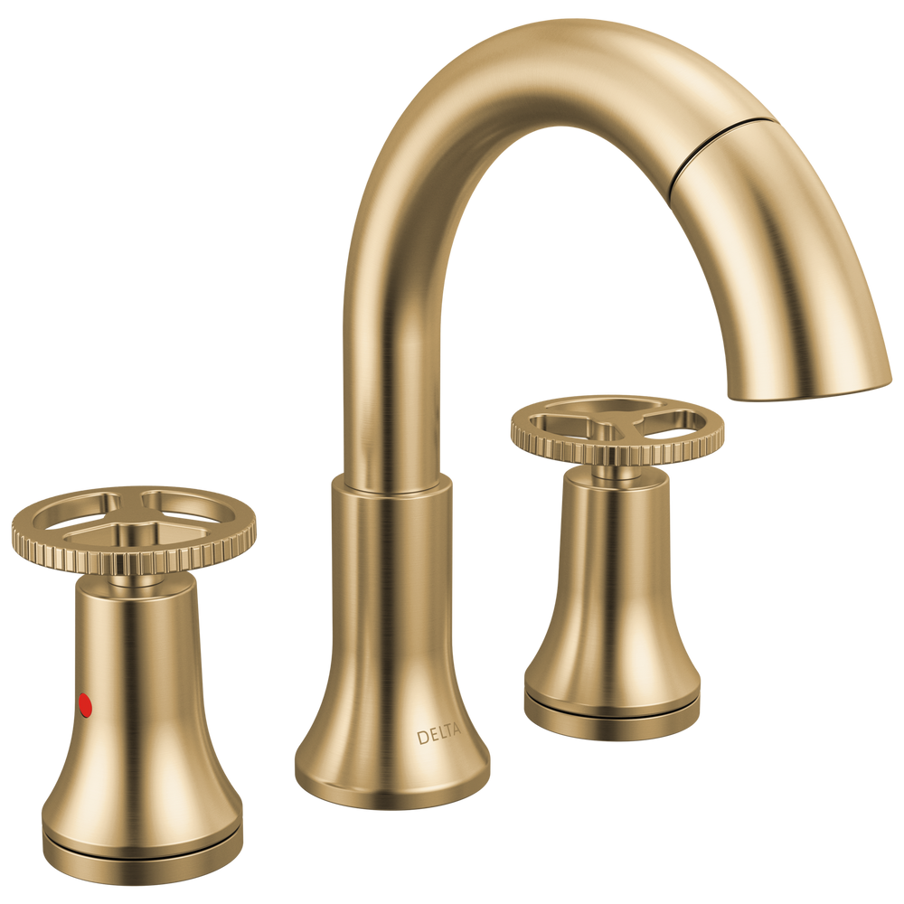 Delta - Two Handle Widespread Pull Down Bathroom Faucet - Champagne Bronze - 3558-CZPD-DST