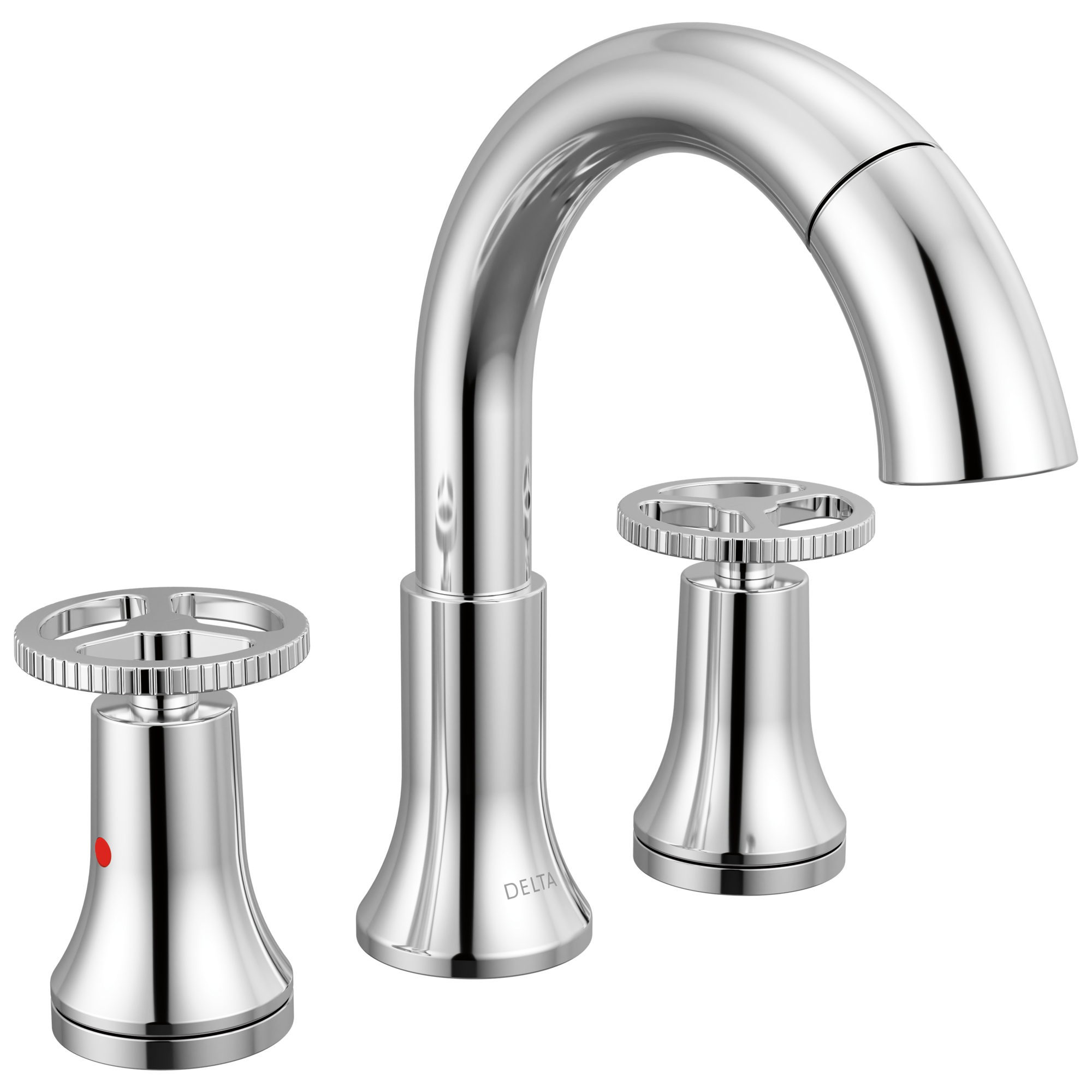 Delta - Two Handle Widespread Pull Down Bathroom Faucet - Chrome - 3558-PD-DST