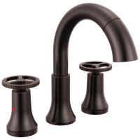 Delta - Two Handle Widespread Pull Down Bathroom Faucet - Venetian Bronze - 3558-RBPD-DST