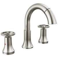 Delta - Two Handle Widespread Pull Down Bathroom Faucet - Stainless - 3558-SSPD-DST