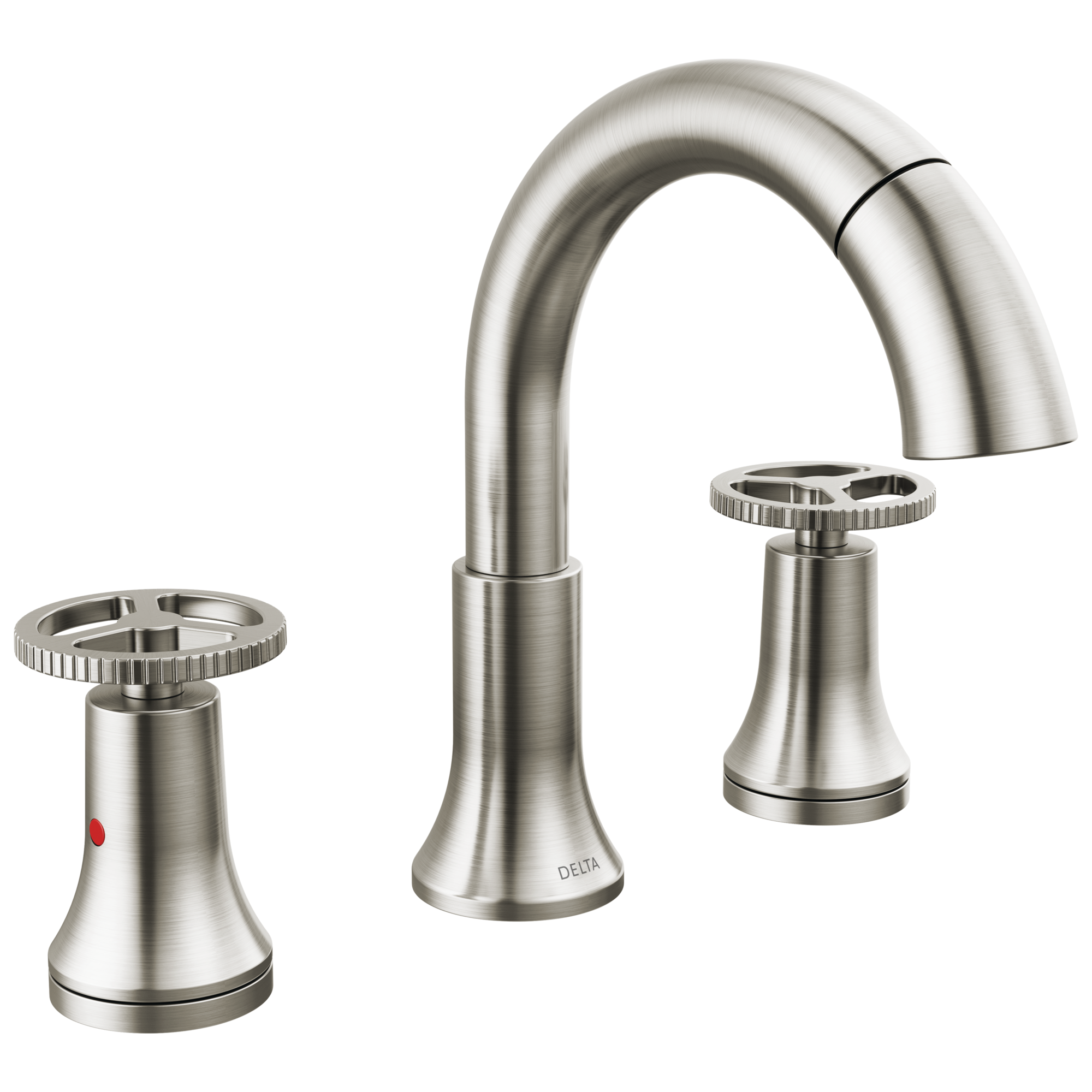 Delta - Two Handle Widespread Pull Down Bathroom Faucet - Stainless - 3558-SSPD-DST