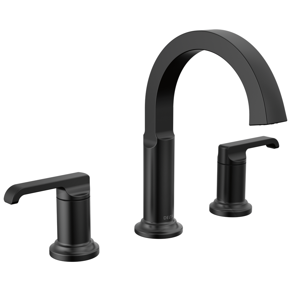 Delta - Two Handle Widespread Bathroom Faucet - Matte Black - 35588-BL-DST