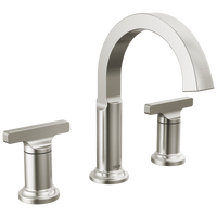 Delta - Two Handle Widespread Bathroom Faucet - Lumicoat® Stainless - 355887-SS-PR-DST