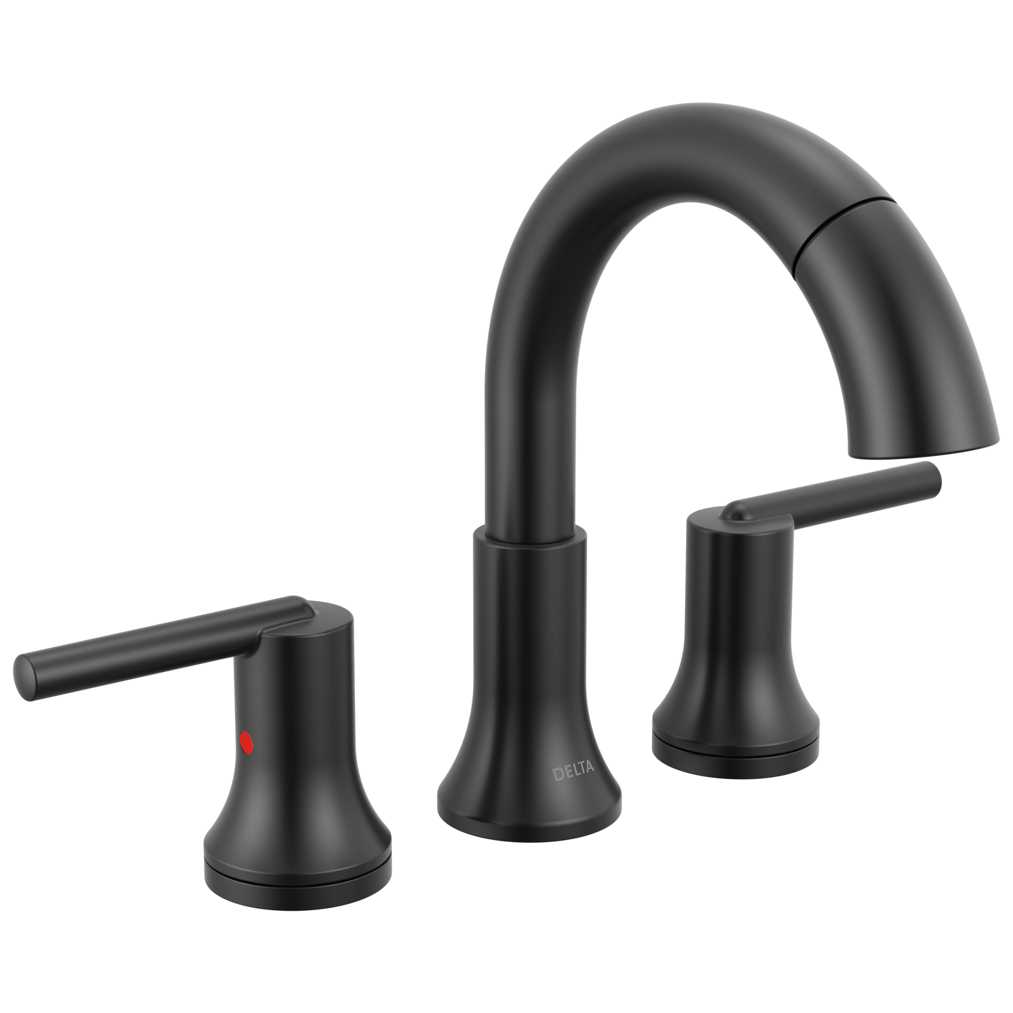 Delta - Two Handle Widespread Pull Down Bathroom Faucet - Matte Black - 3559-BLPD-DST