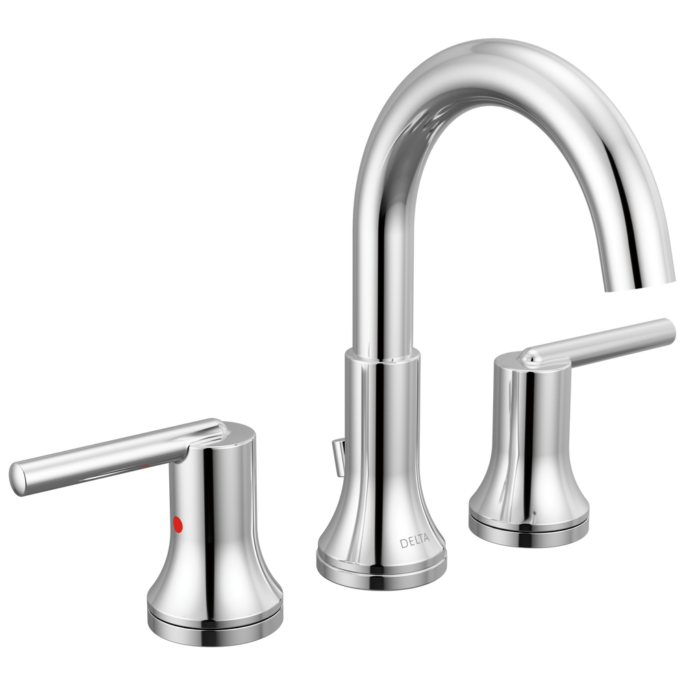 Delta - Two Handle Widespread Bathroom Faucet - Chrome - 3559-MPU-DST