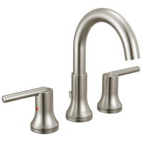 Delta - Two Handle Widespread Bathroom Faucet - Stainless - 3559-SSMPU-DST