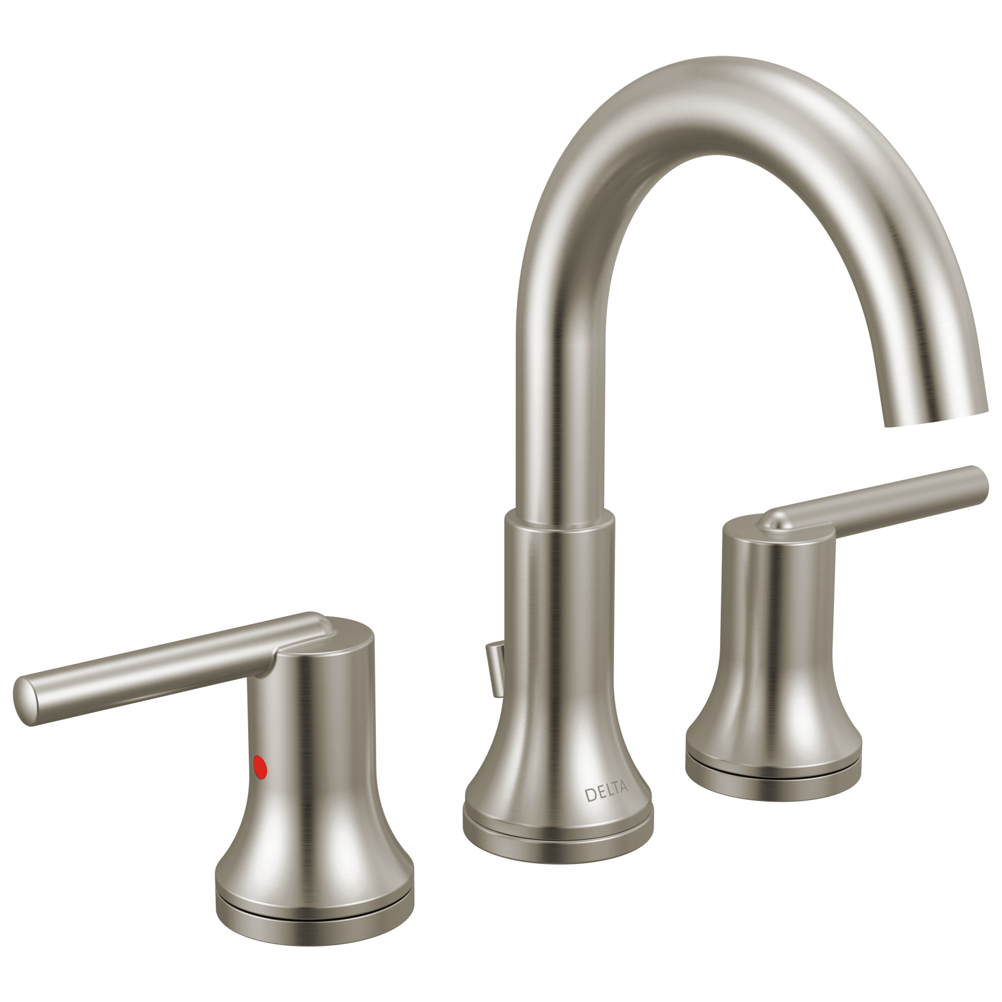 Delta - Two Handle Widespread Bathroom Faucet - Stainless - 3559-SSMPU-DST