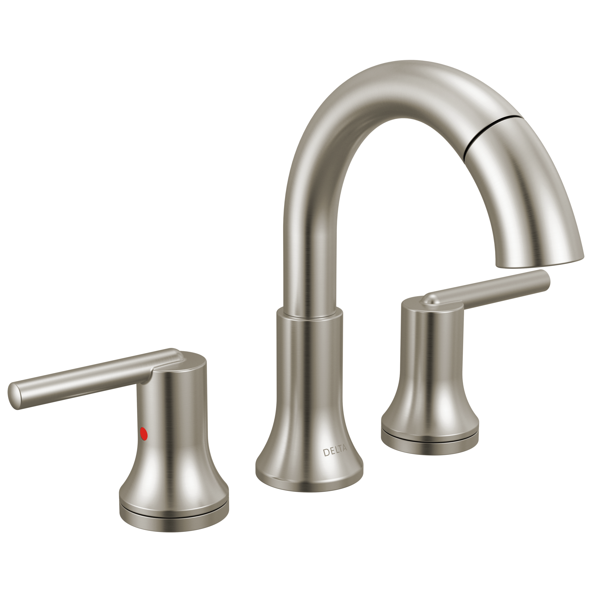 Delta - Two Handle Widespread Pull Down Bathroom Faucet - Stainless - 3559-SSPD-DST