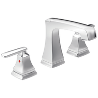 Delta - Two Handle Widespread Bathroom Faucet with EZ Anchor® - Chrome - 3564-MPU-DST