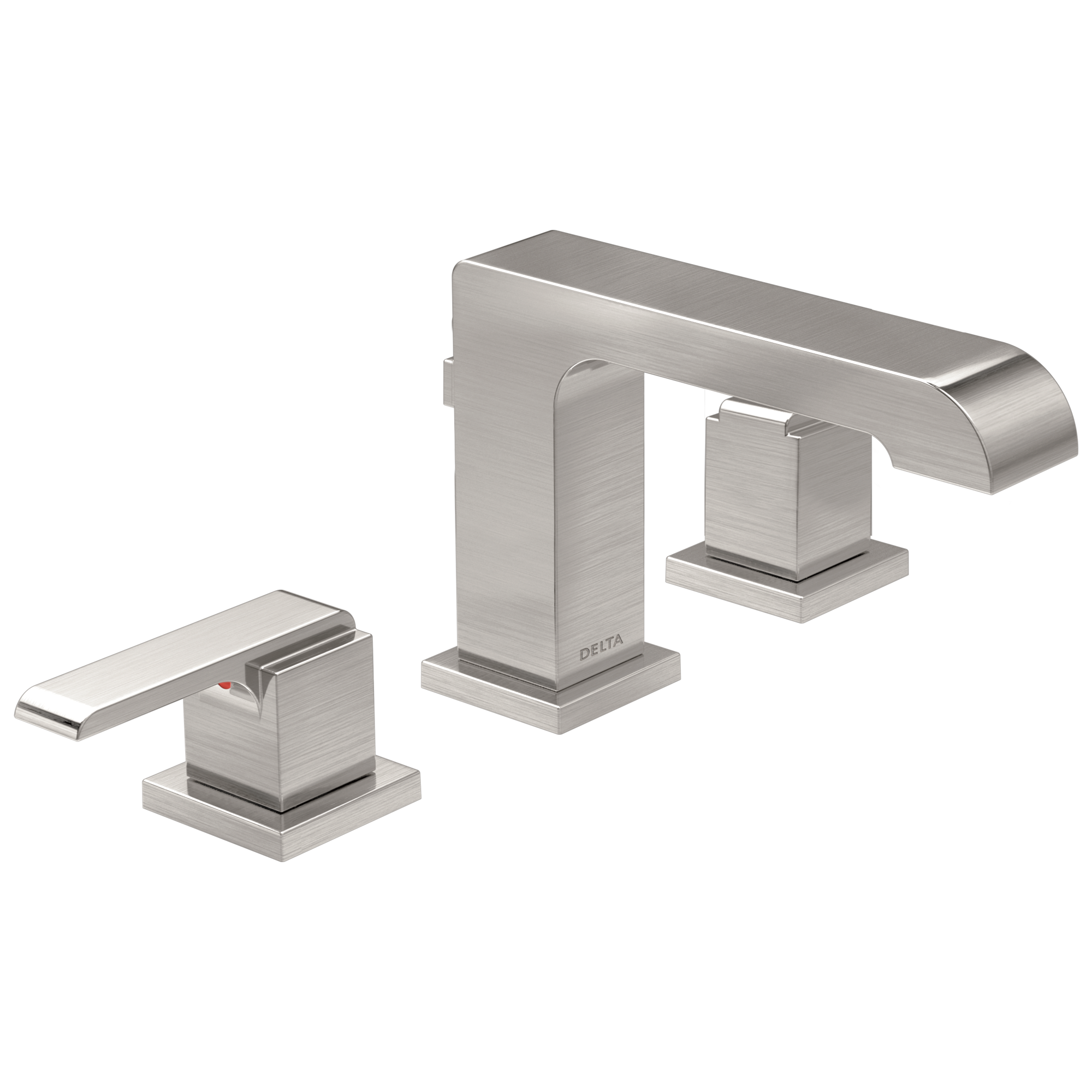 Delta - Two Handle Widespread Bathroom Faucet - Stainless - 3567-SSMPU-DST