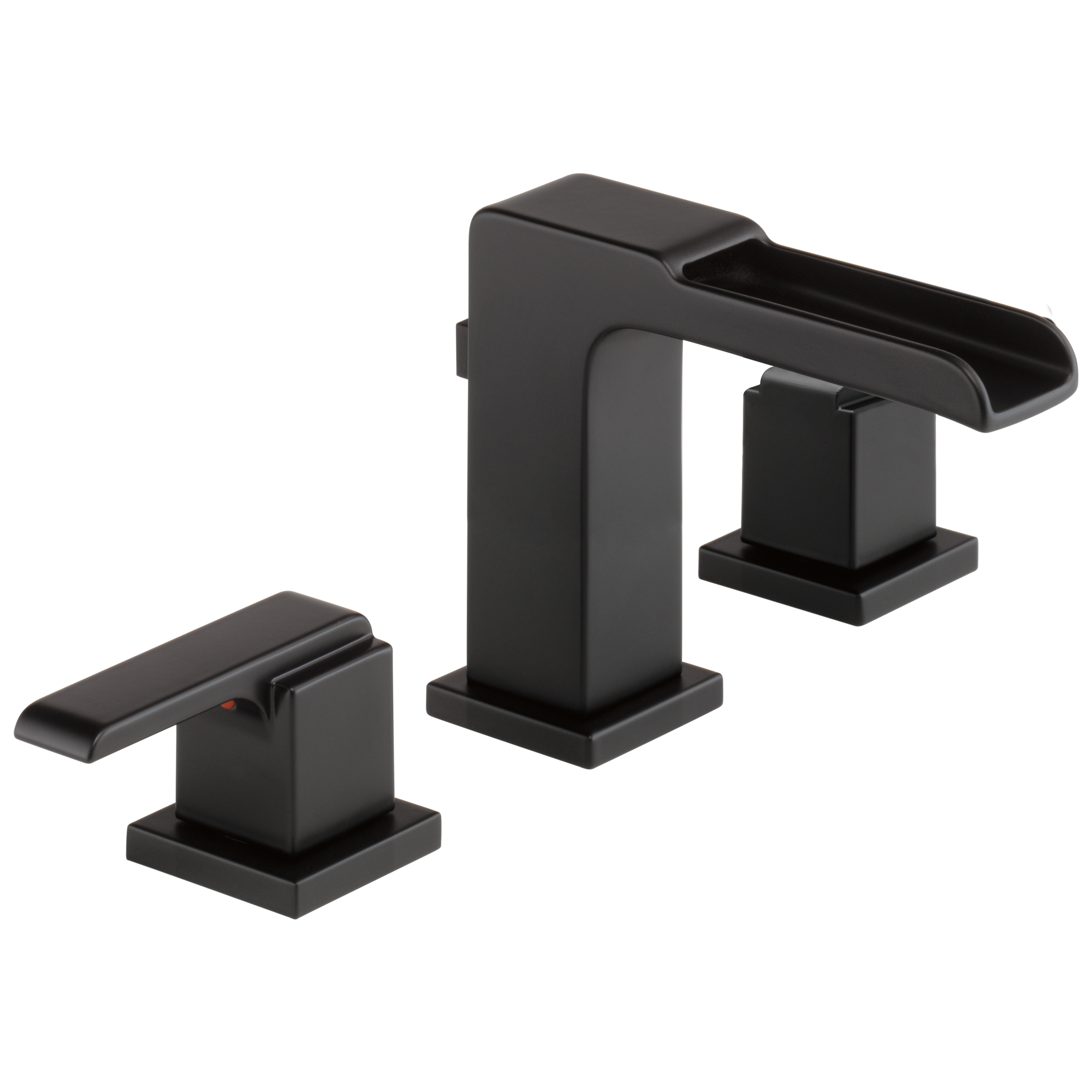 Delta - Two Handle Widespread Channel Bathroom Faucet - Matte Black - 3568LF-BLMPU