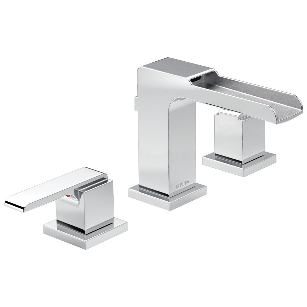 Delta - Two Handle Widespread Channel Bathroom Faucet - Chrome - 3568LF-MPU