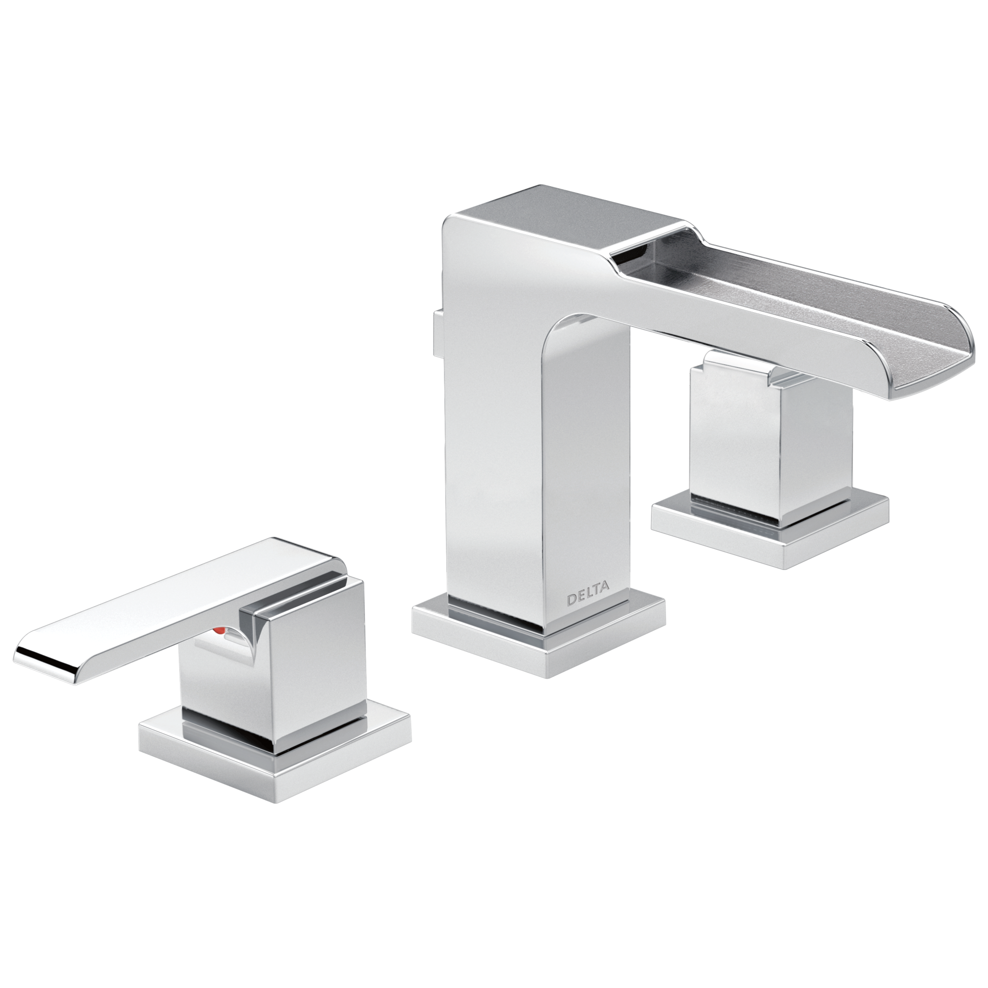 Delta - Two Handle Widespread Channel Bathroom Faucet - Chrome - 3568LF-MPU