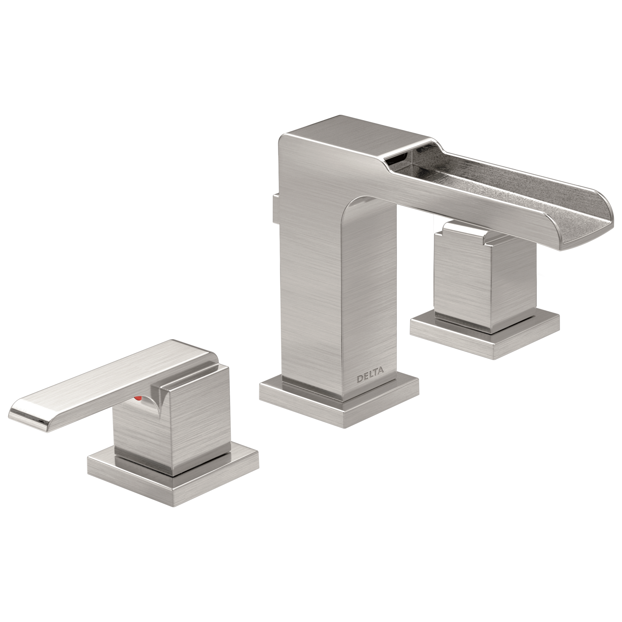 Delta - Two Handle Widespread Channel Bathroom Faucet - Stainless - 3568LF-SSMPU