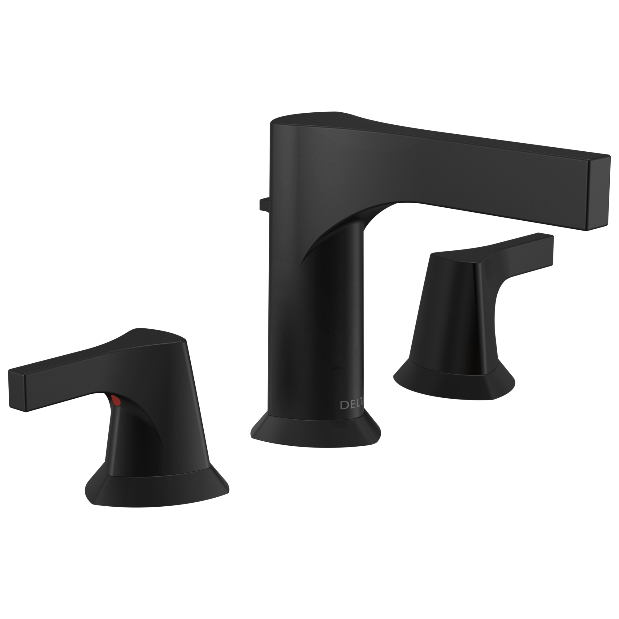 Delta - Two Handle Widespread Bathroom Faucet - Matte Black - 3574-BLMPU-DST