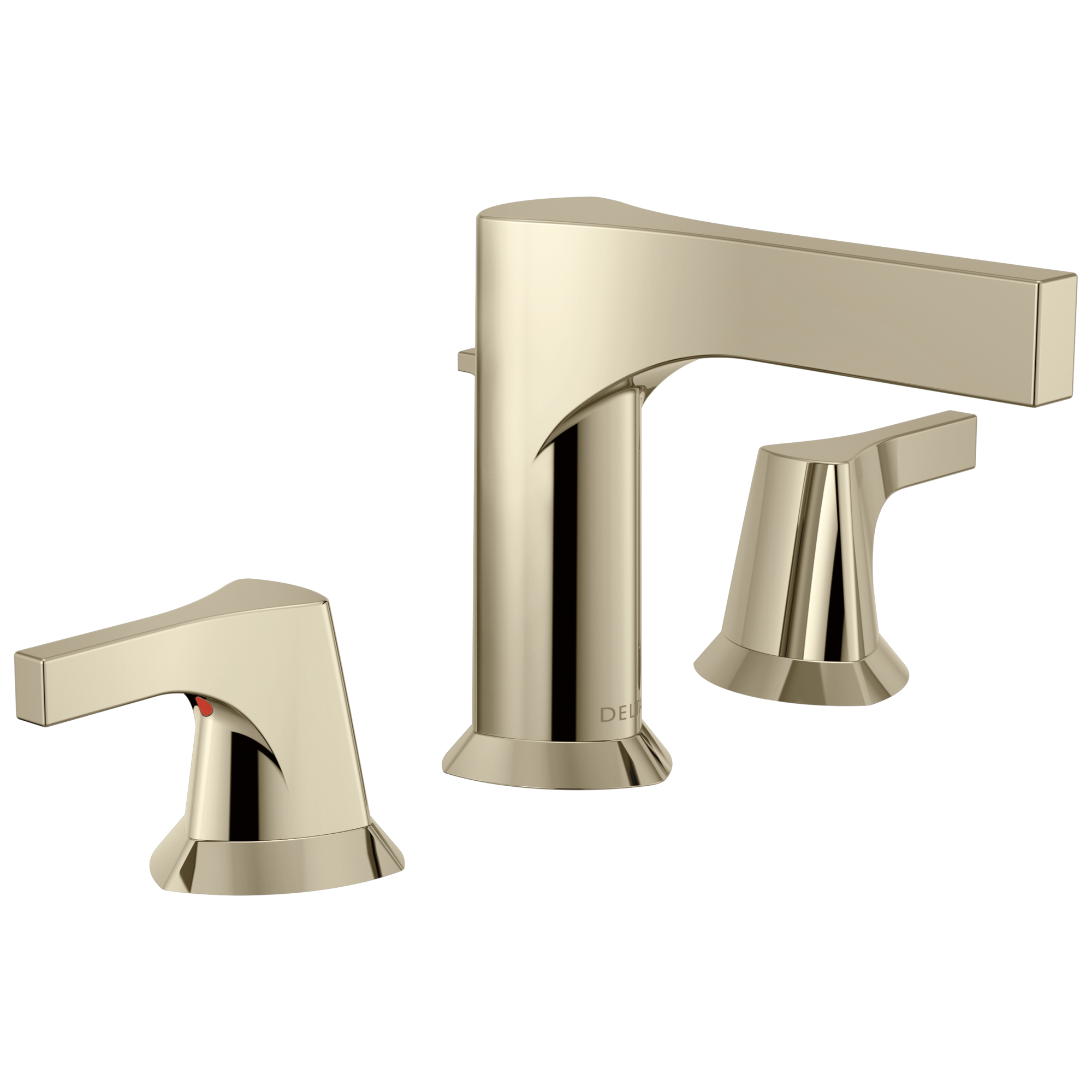 Delta - Two Handle Widespread Bathroom Faucet - Polished Nickel - 3574-PNMPU-DST