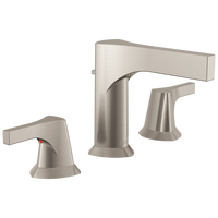 Delta - Two Handle Widespread Bathroom Faucet - Stainless - 3574-SSMPU-DST