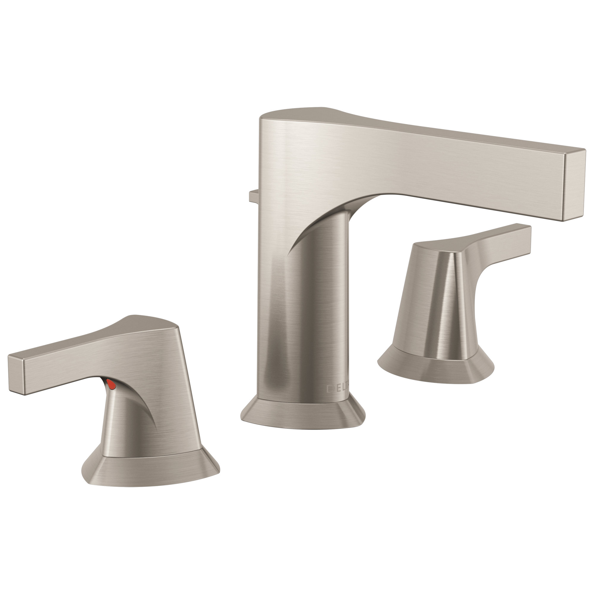 Delta - Two Handle Widespread Bathroom Faucet - Stainless - 3574-SSMPU-DST