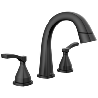 Delta - Two Handle Widespread Pull Down Bathroom Faucet - Matte Black - 35775-BLPD-DST