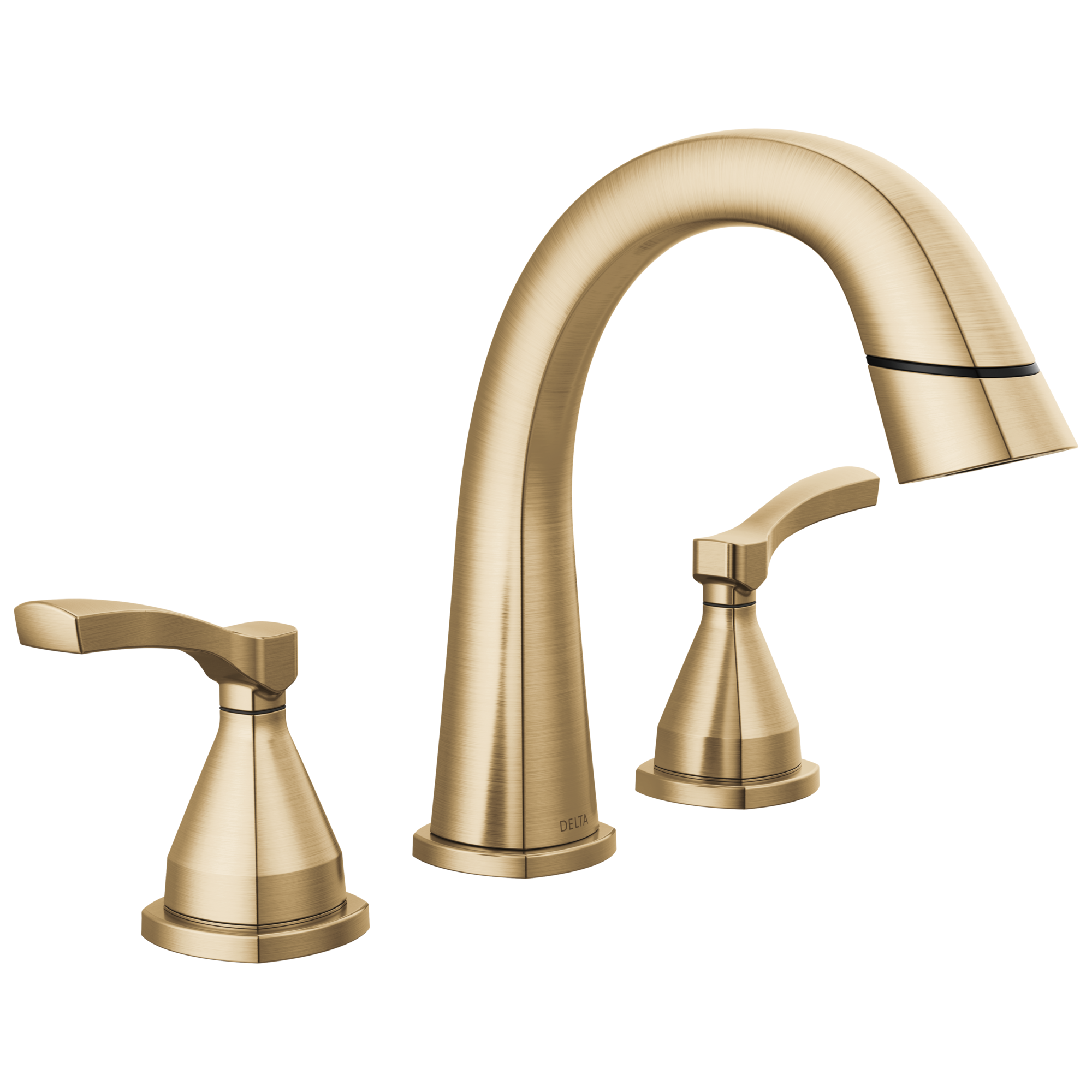 Delta - Two Handle Widespread Pull Down Bathroom Faucet - Lumicoat® Champagne Bronze - 35775-CZPD-PR-DST