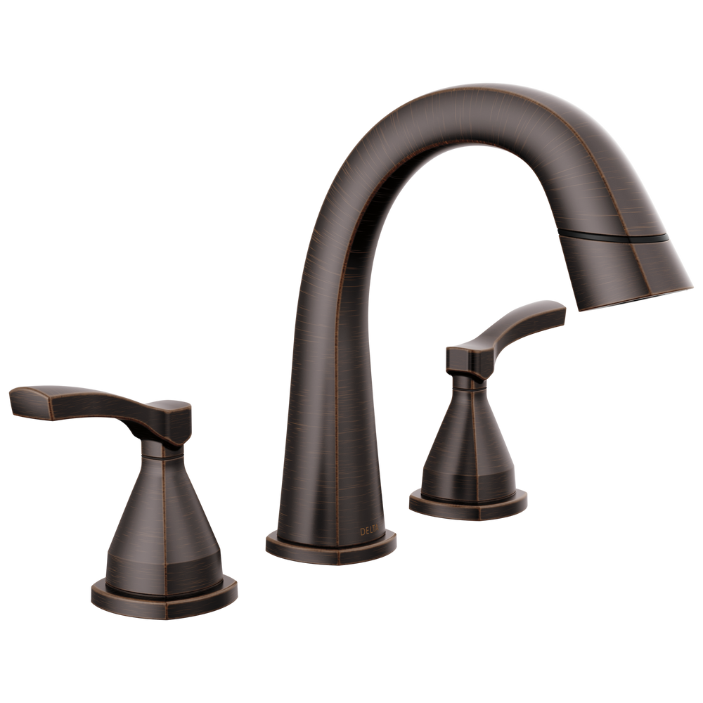 Delta - Two Handle Widespread Pull Down Bathroom Faucet - Venetian Bronze - 35775-RBPD-DST