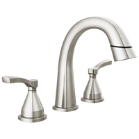 Delta - Two Handle Widespread Pull Down Bathroom Faucet - Lumicoat® Stainless - 35775-SSPD-PR-DST