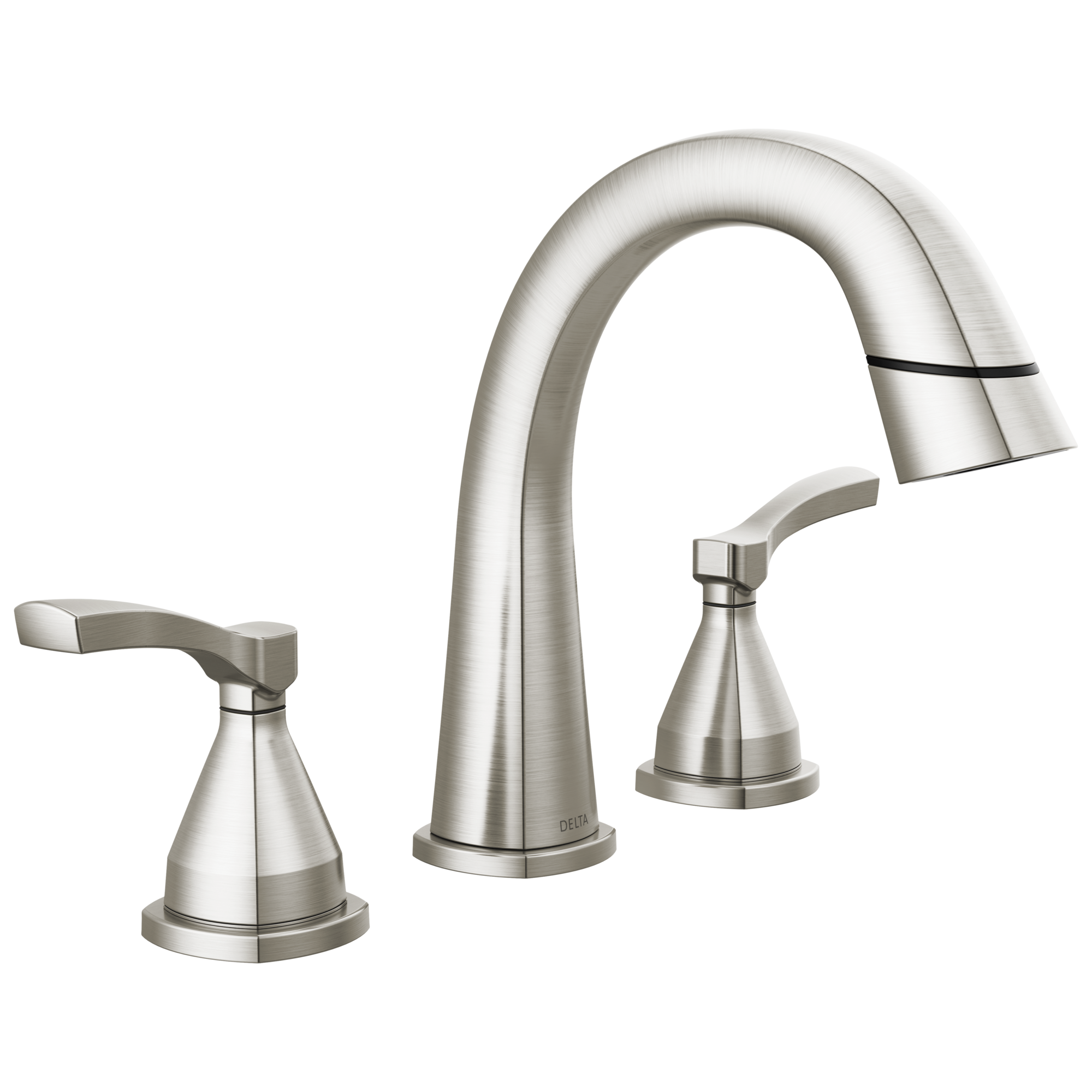 Delta - Two Handle Widespread Pull Down Bathroom Faucet - Lumicoat® Stainless - 35775-SSPD-PR-DST