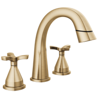 Delta - Two Handle Widespread Pull Down Bathroom Faucet - Lumicoat® Champagne Bronze - 357756-CZPD-PR-DST