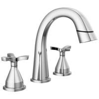 Delta - Two Handle Widespread Pull Down Bathroom Faucet - Lumicoat® Chrome - 357756-PD-PR-DST