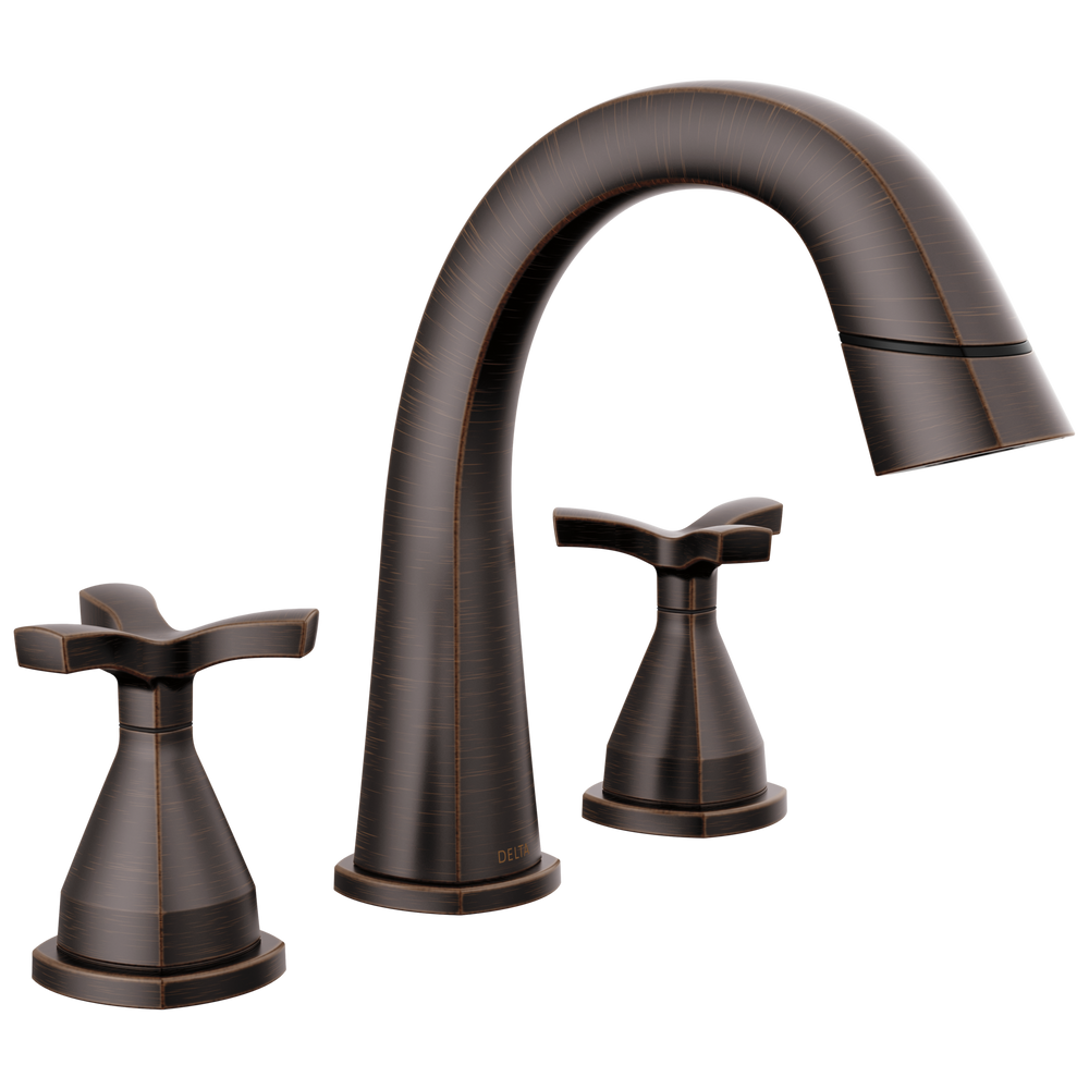 Delta - Two Handle Widespread Pull Down Bathroom Faucet - Venetian Bronze - 357756-RBPD-DST