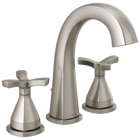 Delta - Widespread Faucet - Lumicoat® Stainless - 357756-SS-PR-MPU-DST