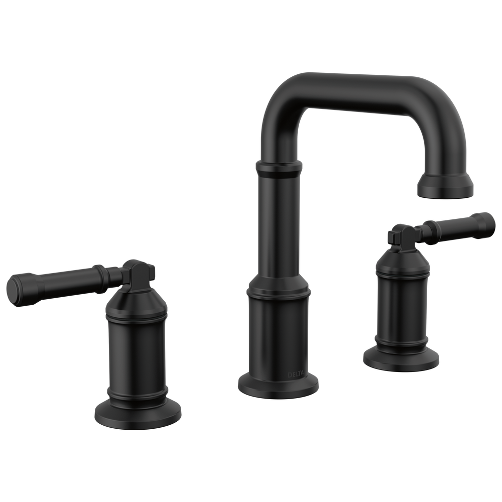 Delta - Two Handle Widespread Bathroom Faucet - Matte Black - 3584-BL-DST