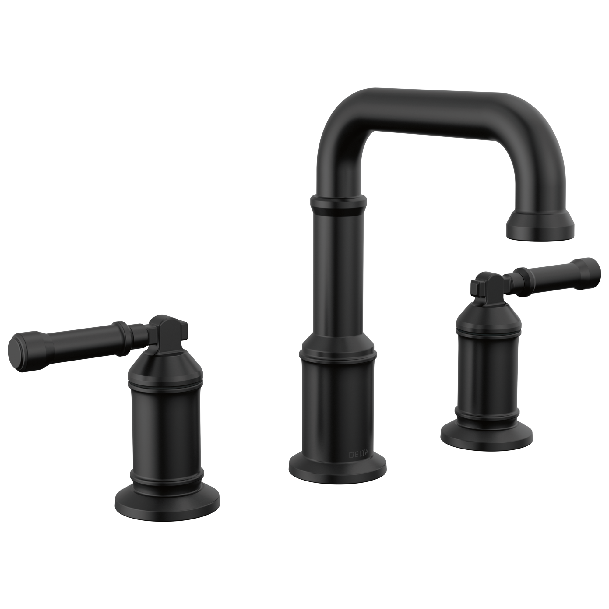 Delta - Two Handle Widespread Bathroom Faucet - Matte Black - 3584-BL-DST