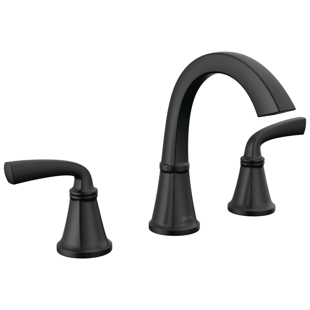 Delta - Two Handle Widespread Bathroom Faucet - Matte Black - 35864LF-BL