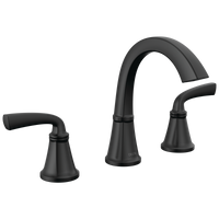 Delta - Two Handle Widespread Bathroom Faucet - Matte Black - 35864LF-BL