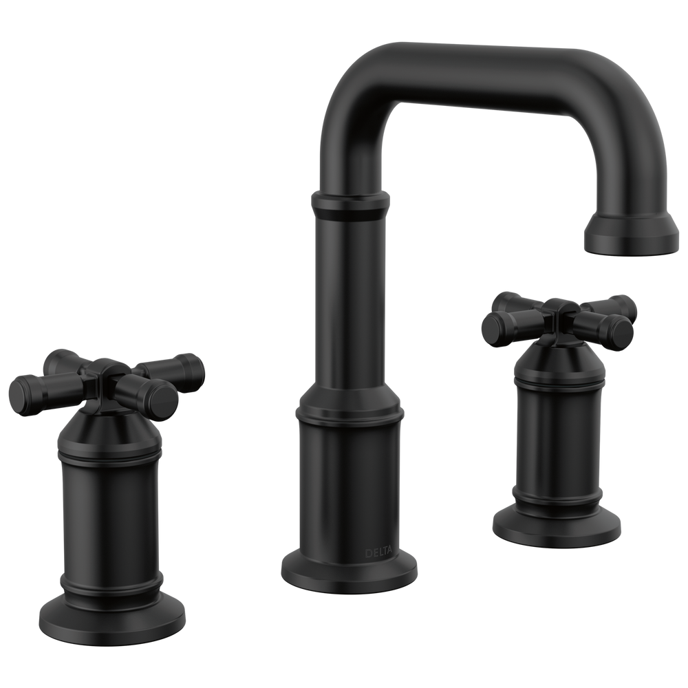 Delta - Two Handle Widespread Bathroom Faucet - Matte Black - 3587-BL-DST