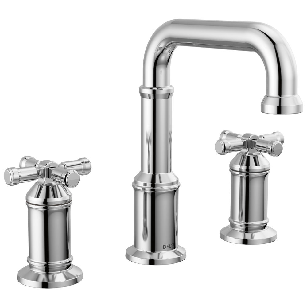 Delta - Two Handle Widespread Bathroom Faucet - Lumicoat® Chrome - 3587-PR-DST