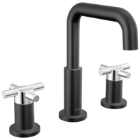 Delta - Two Handle Widespread Bathroom Faucet - Black / Chrome - 35894LF-CS