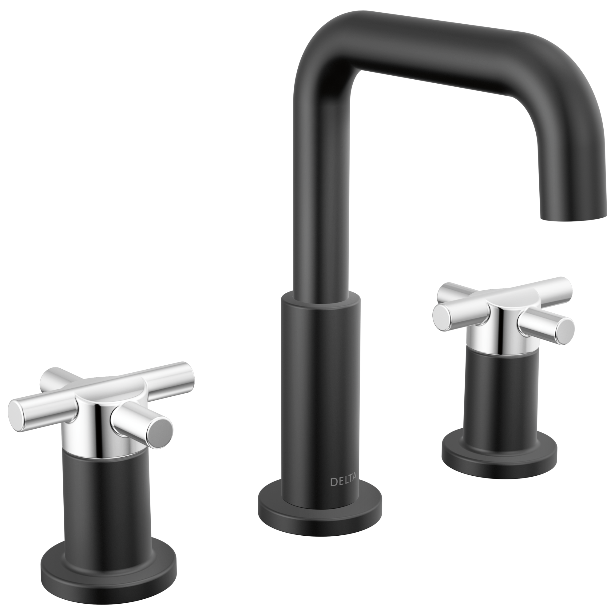 Delta - Two Handle Widespread Bathroom Faucet - Black / Chrome - 35894LF-CS