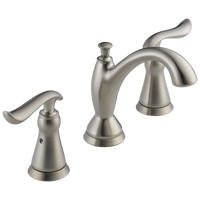 Delta - Two Handle Widespread Bathroom Faucet - Stainless - 3594-SSMPU-DST