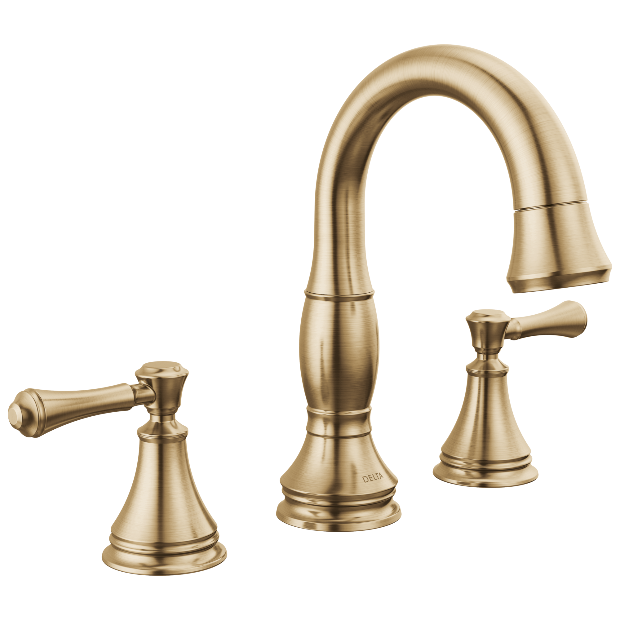 Delta - Two Handle Widespread Pull Down Bathroom Faucet - Champagne Bronze - 3597-CZPD-DST