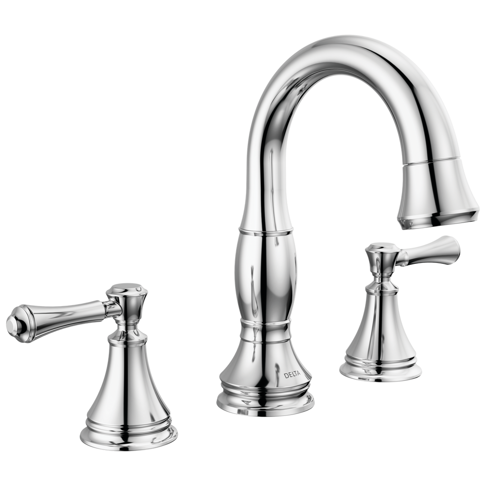 Delta - Two Handle Widespread Pull Down Bathroom Faucet - Chrome - 3597-PD-DST