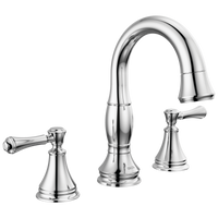 Delta - Two Handle Widespread Pull Down Bathroom Faucet - Chrome - 3597-PD-DST