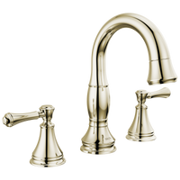 Delta - Two Handle Widespread Pull Down Bathroom Faucet - Polished Nickel - 3597-PNPD-DST