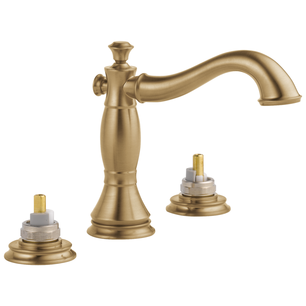 Delta - Two Handle Widespread Bathroom Faucet - Less Handles - Champagne Bronze - 3597LF-CZMPU-LHP