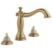 Delta - Two Handle Widespread Bathroom Faucet - Less Handles - Champagne Bronze - 3597LF-CZMPU-LHP