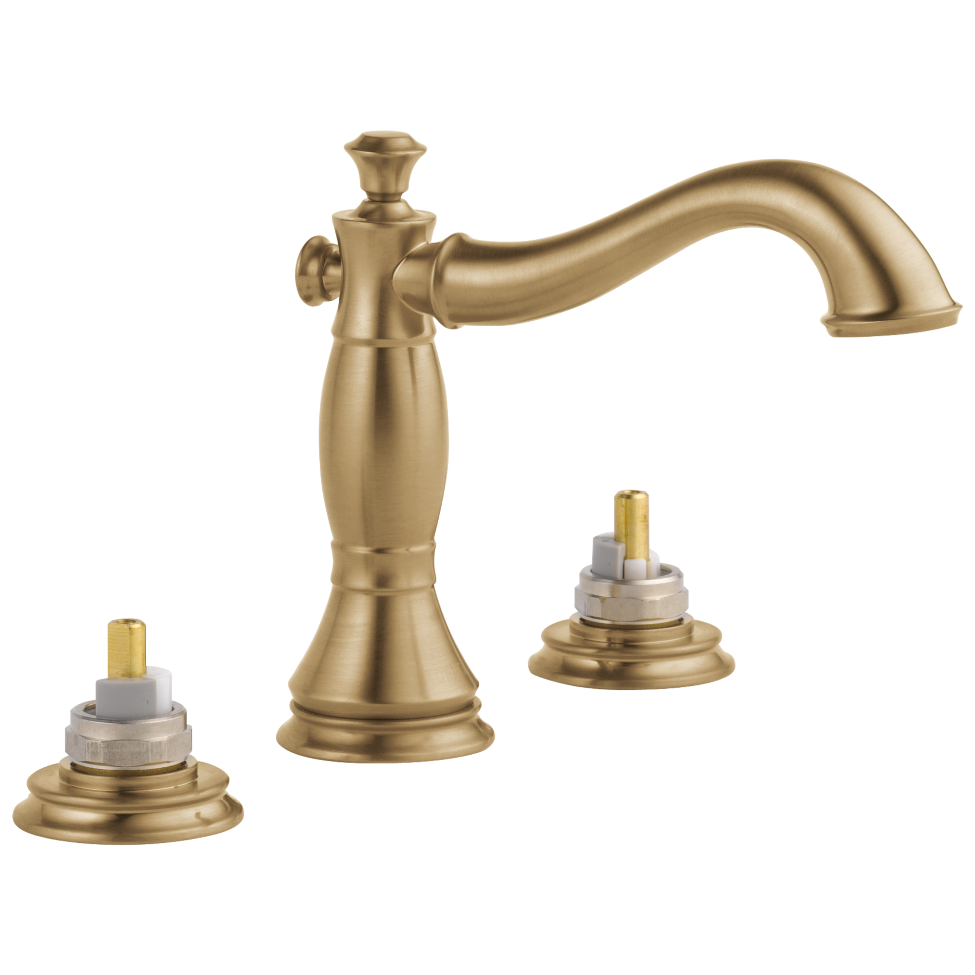 Delta - Two Handle Widespread Bathroom Faucet - Less Handles - Champagne Bronze - 3597LF-CZMPU-LHP