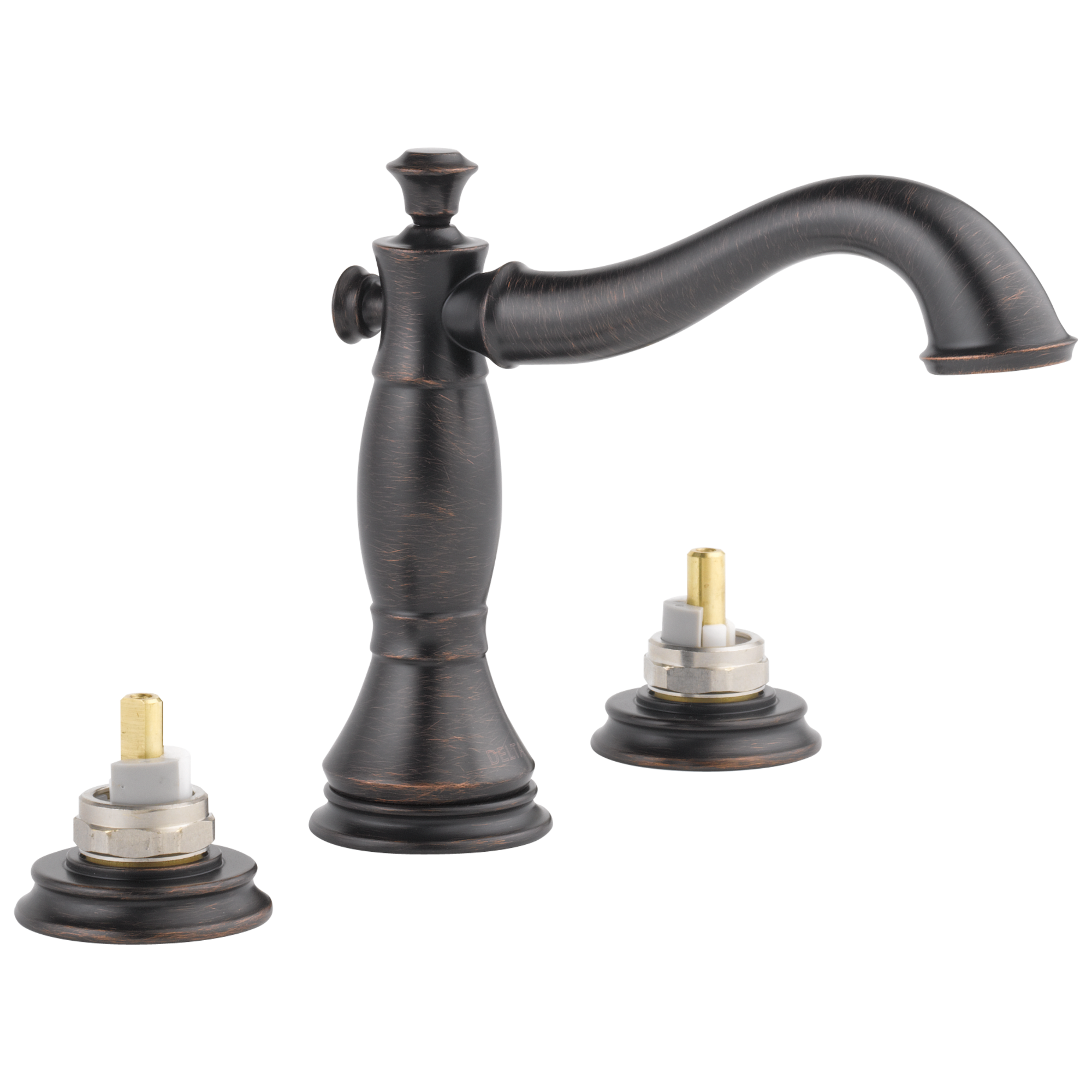 Delta - Two Handle Widespread Bathroom Faucet - Less Handles - Venetian Bronze - 3597LF-RBMPU-LHP