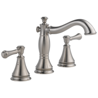 Delta - Two Handle Widespread Bathroom Faucet - Stainless - 3597LF-SSMPU